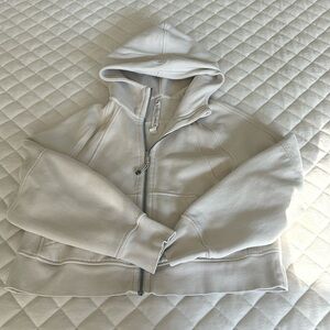 Scuba Overiszed Full-Zip Hoodie, Heathered Bone, XS/S